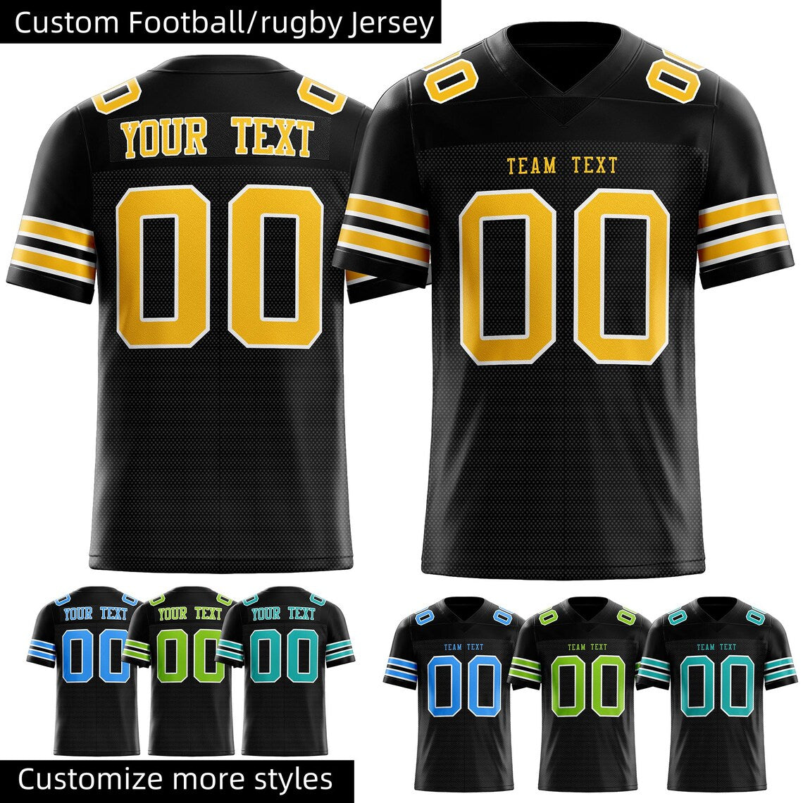 Custom White Football American Rugby Jersey Personalized Stitched Name Number Team Player Sports Uniform High School Game Day Gear for Fans