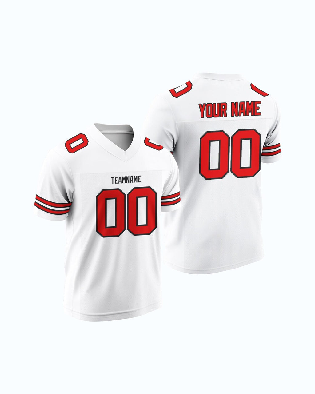 Custom White Football American Rugby Jersey Personalized Stitched Name Number Team Player Sports Uniform High School Game Day Gear for Fans
